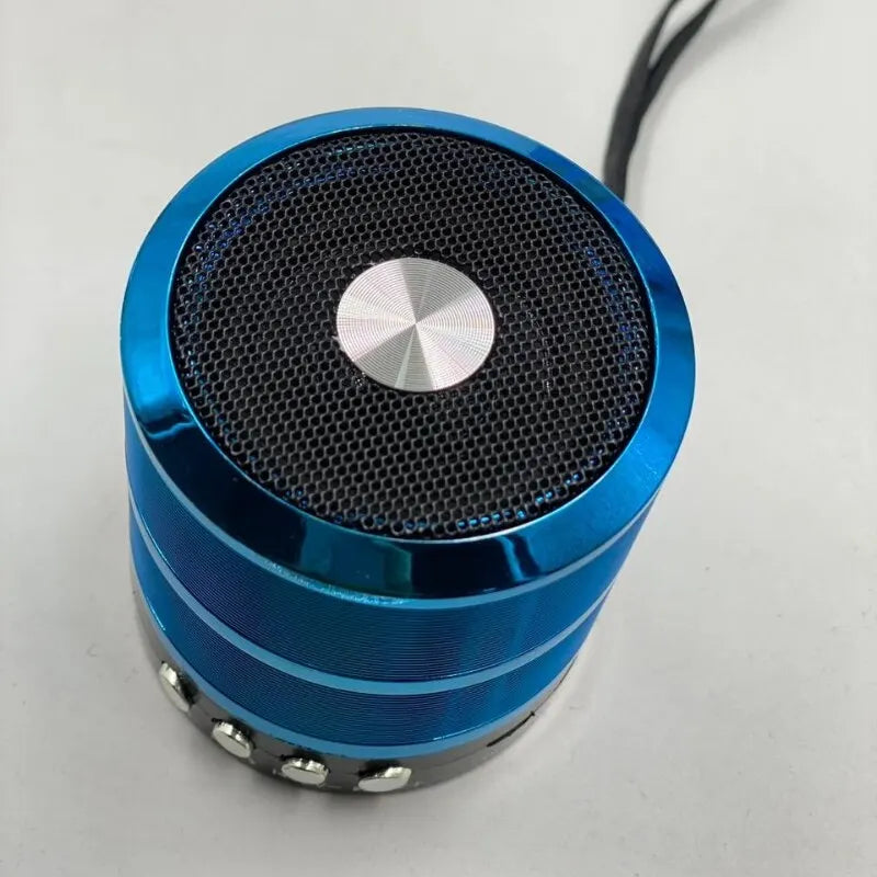 Mini Caixinha De Som Bluetooth Sortida Sem Fio Caixa Portátil Speaker 887 Mp3 SD USB Várias Cores