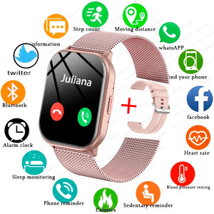 Xiaomi-relógio inteligente para homens e mulheres, freqüência cardíaca, pressão arterial, 100 + modos esportivos, rastreador de fitness, chamada bluetooth, smartwatch para homem, novo