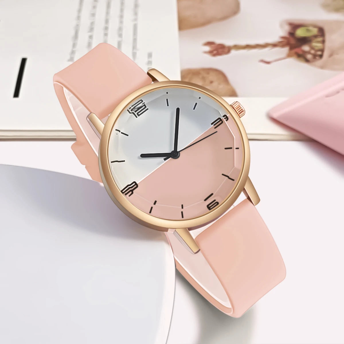Relógios Quartz para Mulheres, Relógio de pulso para senhoras, Relógio, Silicone, Moda, Presente
